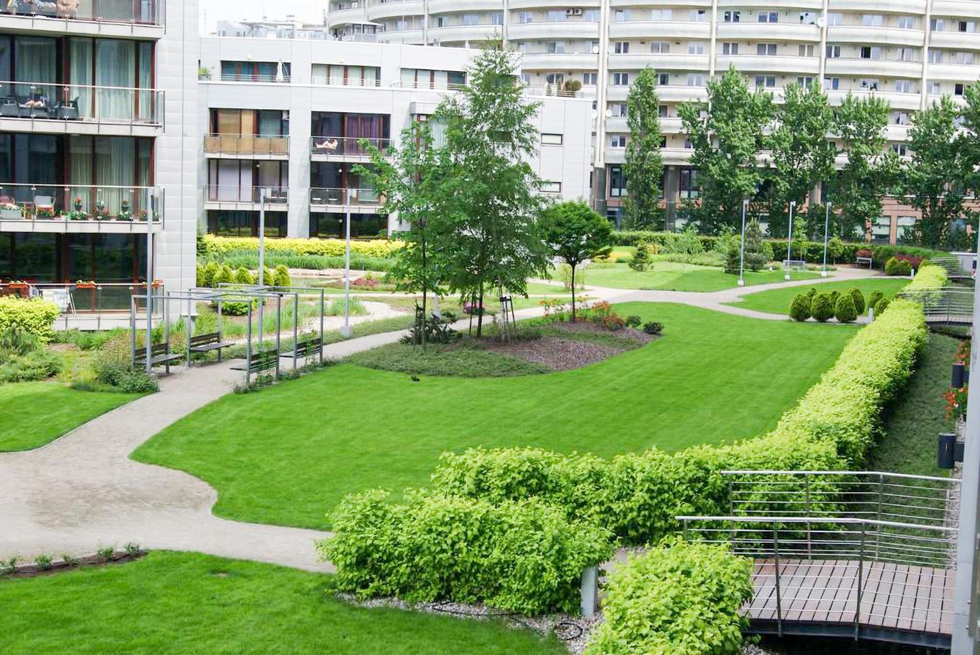 Apartamenty Triton Park Warschau Exterior foto
